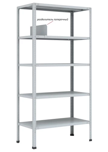 Стеллаж металлический Титан МС-750 1800x700x600/6